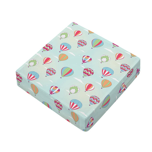 Hot Air Balloon Pattern Print Outdoor Seat Cushion Cover