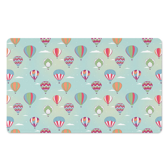 Hot Air Balloon Pattern Print Polyester Doormat