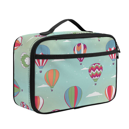 Hot Air Balloon Pattern Print Portable Lunch Bag