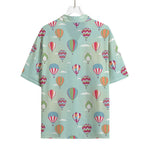 Hot Air Balloon Pattern Print Rayon Hawaiian Shirt