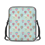 Hot Air Balloon Pattern Print Rectangular Crossbody Bag