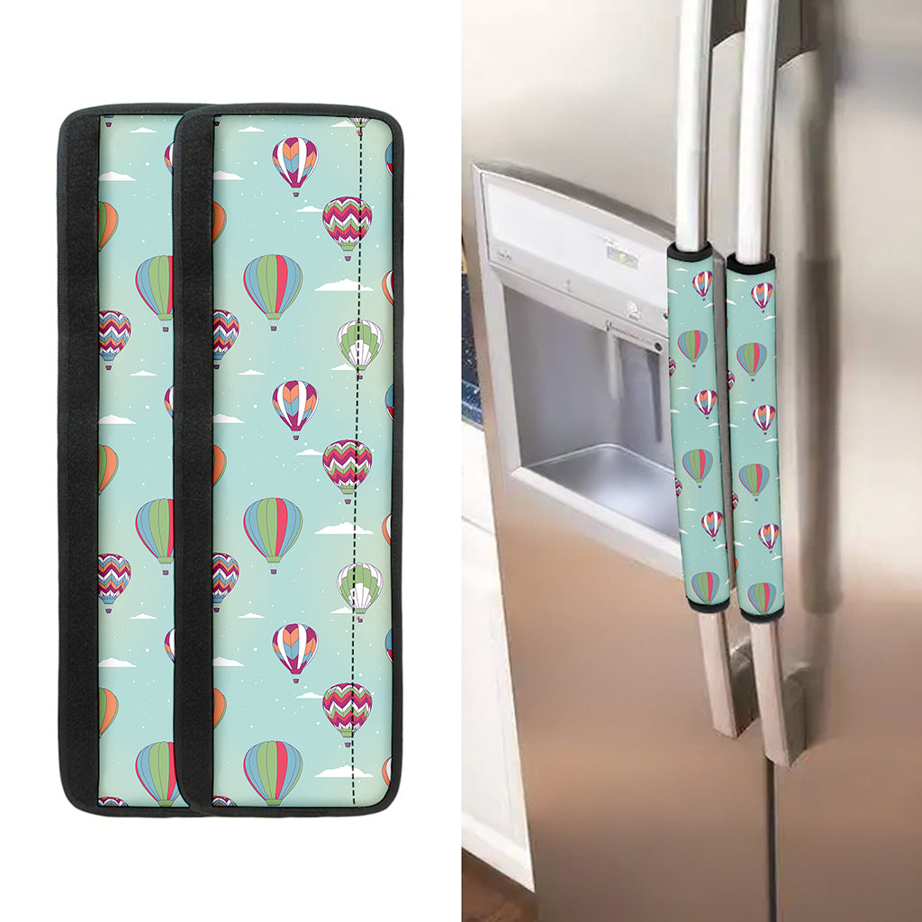 Hot Air Balloon Pattern Print Refrigerator Handle Covers