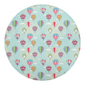 Hot Air Balloon Pattern Print Round Blanket