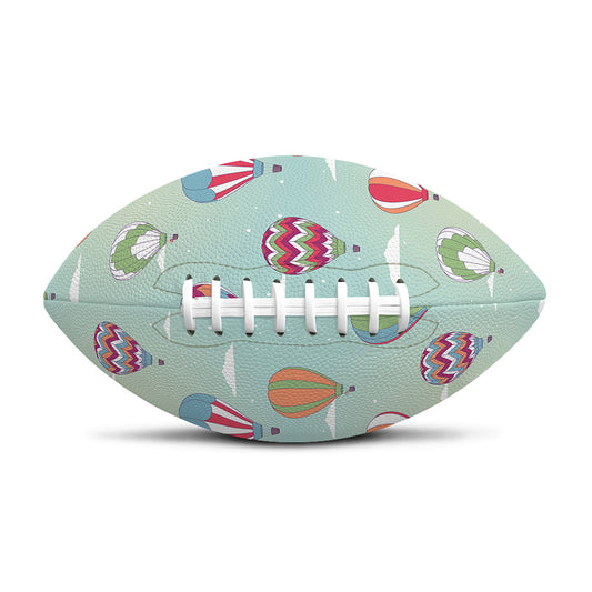 Hot Air Balloon Pattern Print Rugby Ball