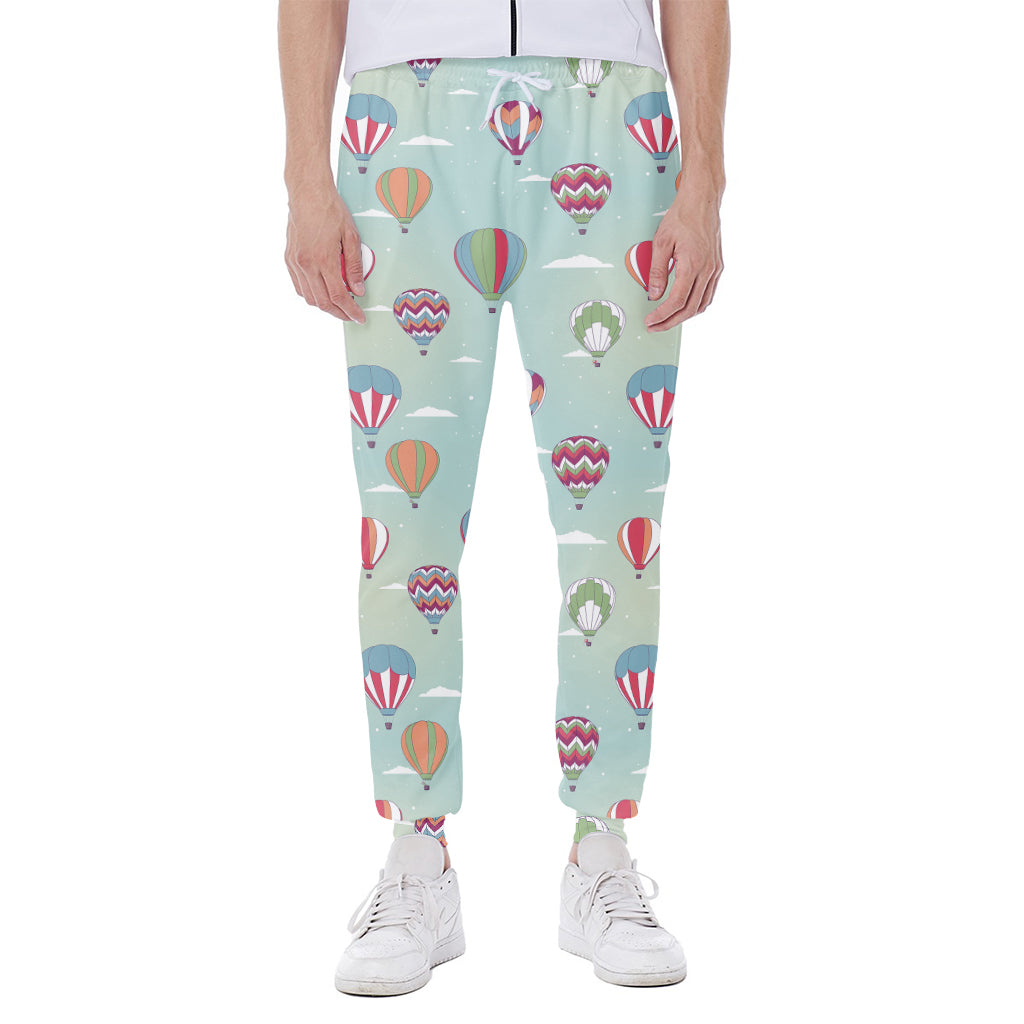 Hot Air Balloon Pattern Print Scuba Joggers