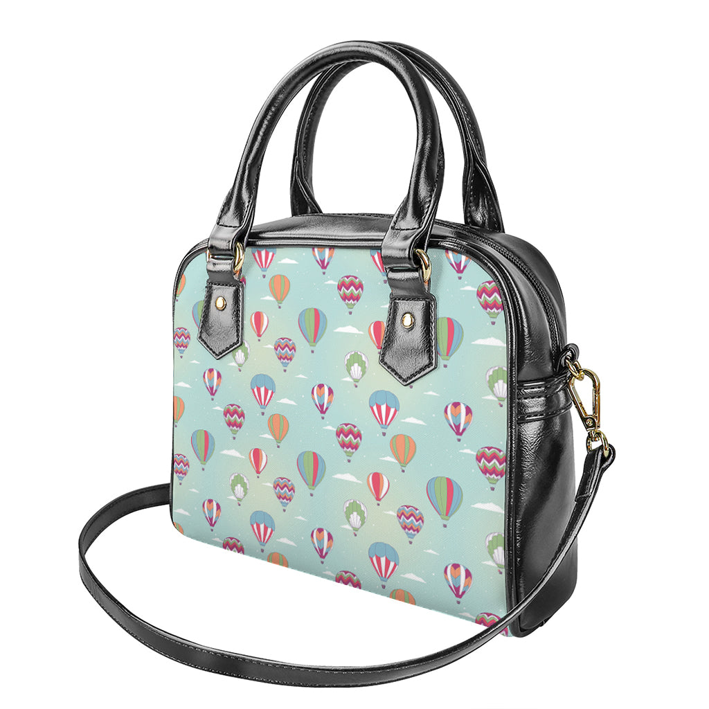 Hot Air Balloon Pattern Print Shoulder Handbag