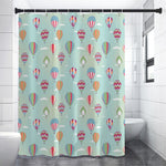 Hot Air Balloon Pattern Print Shower Curtain