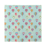 Hot Air Balloon Pattern Print Silk Bandana