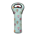 Hot Air Balloon Pattern Print Single Neoprene Wine Tote