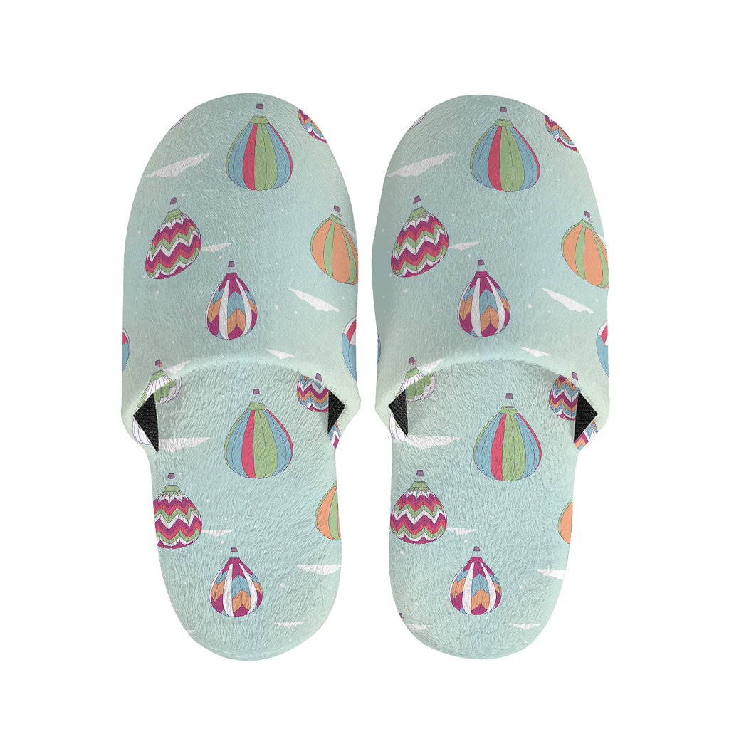 Hot Air Balloon Pattern Print Slippers