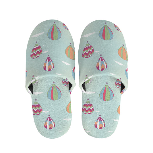 Hot Air Balloon Pattern Print Slippers