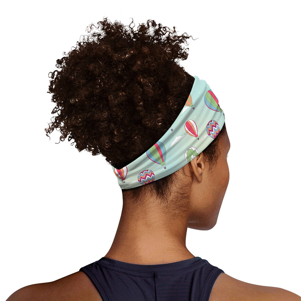 Hot Air Balloon Pattern Print Sports Headband