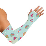 Hot Air Balloon Pattern Print Sun Protection Arm Sleeves