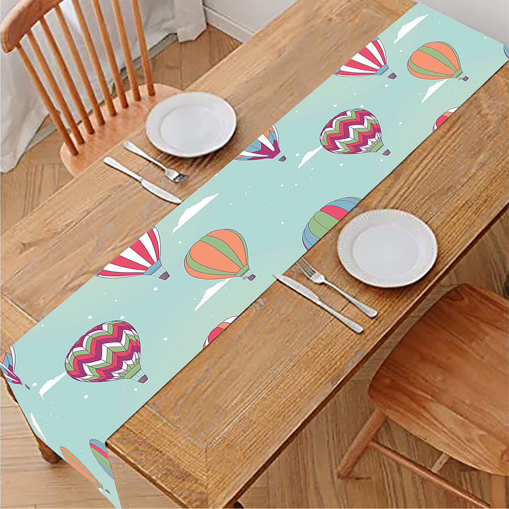 Hot Air Balloon Pattern Print Table Runner