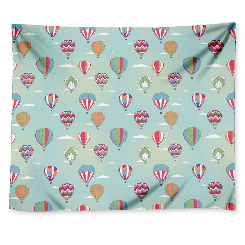 Hot Air Balloon Pattern Print Tapestry