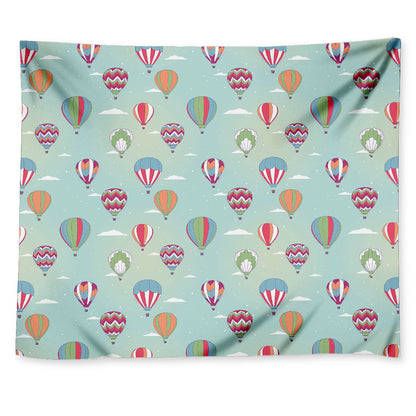Hot Air Balloon Pattern Print Tapestry