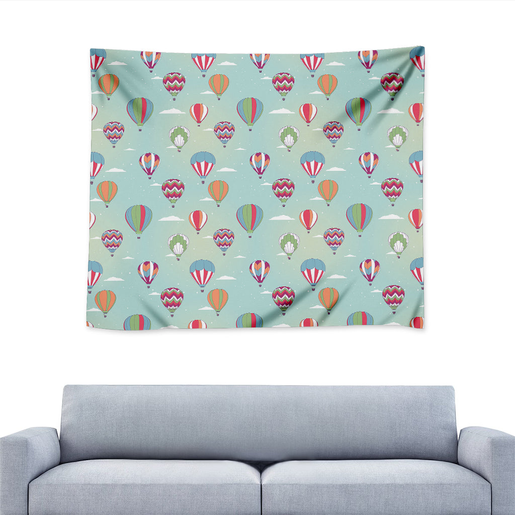 Hot Air Balloon Pattern Print Tapestry