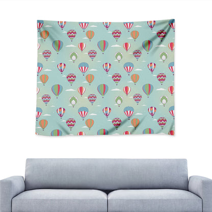 Hot Air Balloon Pattern Print Tapestry