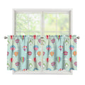 Hot Air Balloon Pattern Print Tier Curtains