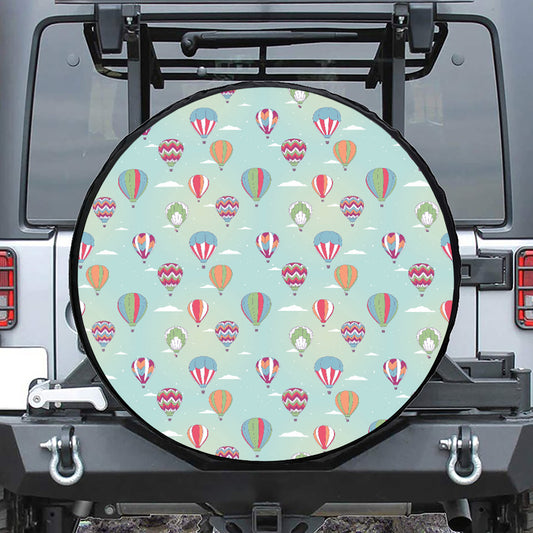 Hot Air Balloon Pattern Print Tire Cover