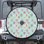 Hot Air Balloon Pattern Print Tire Cover With Camera Hole