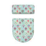 Hot Air Balloon Pattern Print Toilet Lid And Tank Cover Set