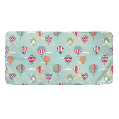 Hot Air Balloon Pattern Print Towel