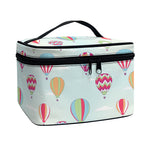 Hot Air Balloon Pattern Print Travel Makeup Bag