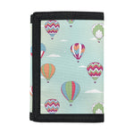 Hot Air Balloon Pattern Print Trifold Wallet