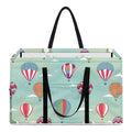 Hot Air Balloon Pattern Print Utility Tote Bag