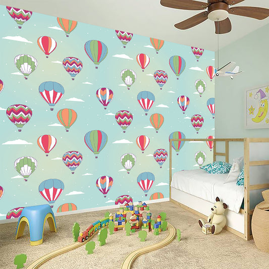 Hot Air Balloon Pattern Print Wall Sticker