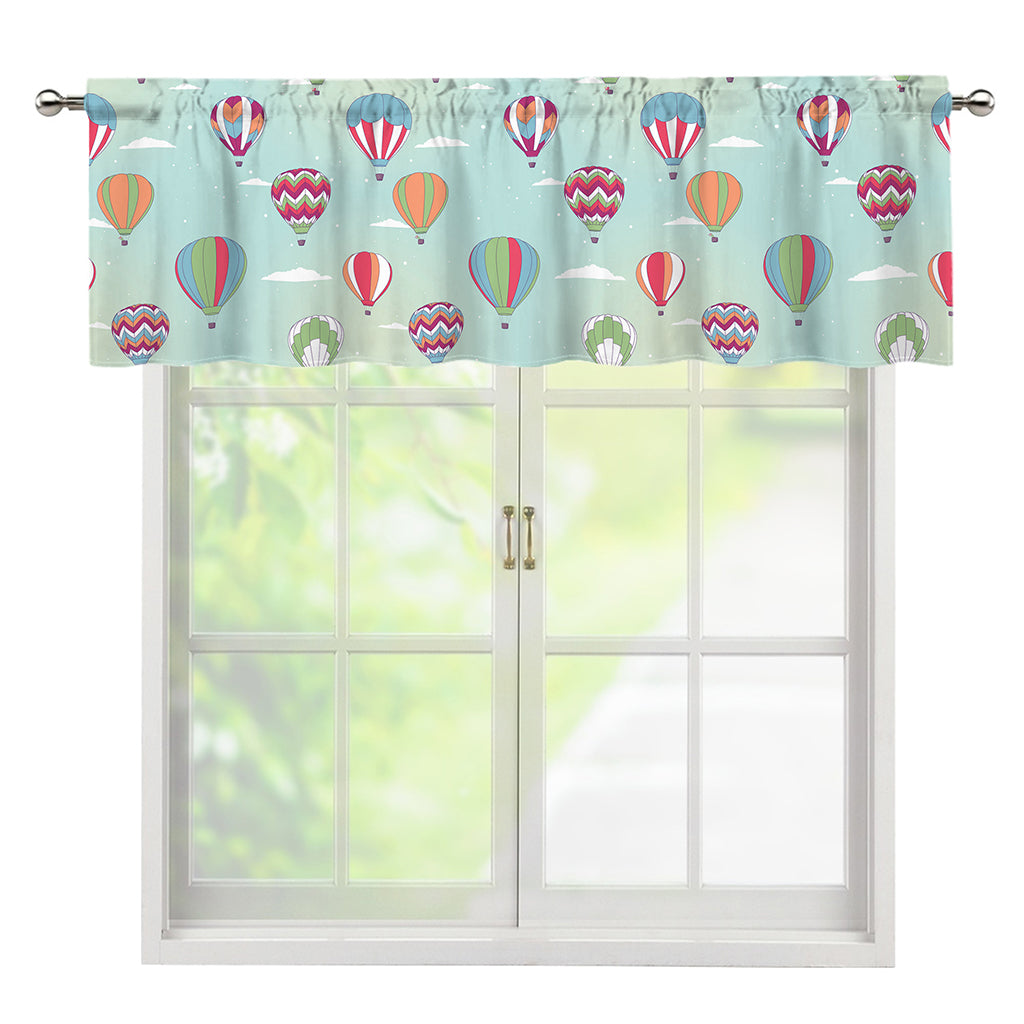 Hot Air Balloon Pattern Print Window Valance