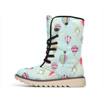 Hot Air Balloon Pattern Print Winter Boots
