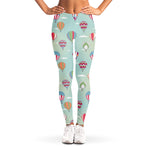 Hot Air Balloon Pattern Print Women's Leggings