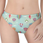 Hot Air Balloon Pattern Print Women's Thong