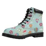 Hot Air Balloon Pattern Print Work Boots
