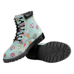 Hot Air Balloon Pattern Print Work Boots
