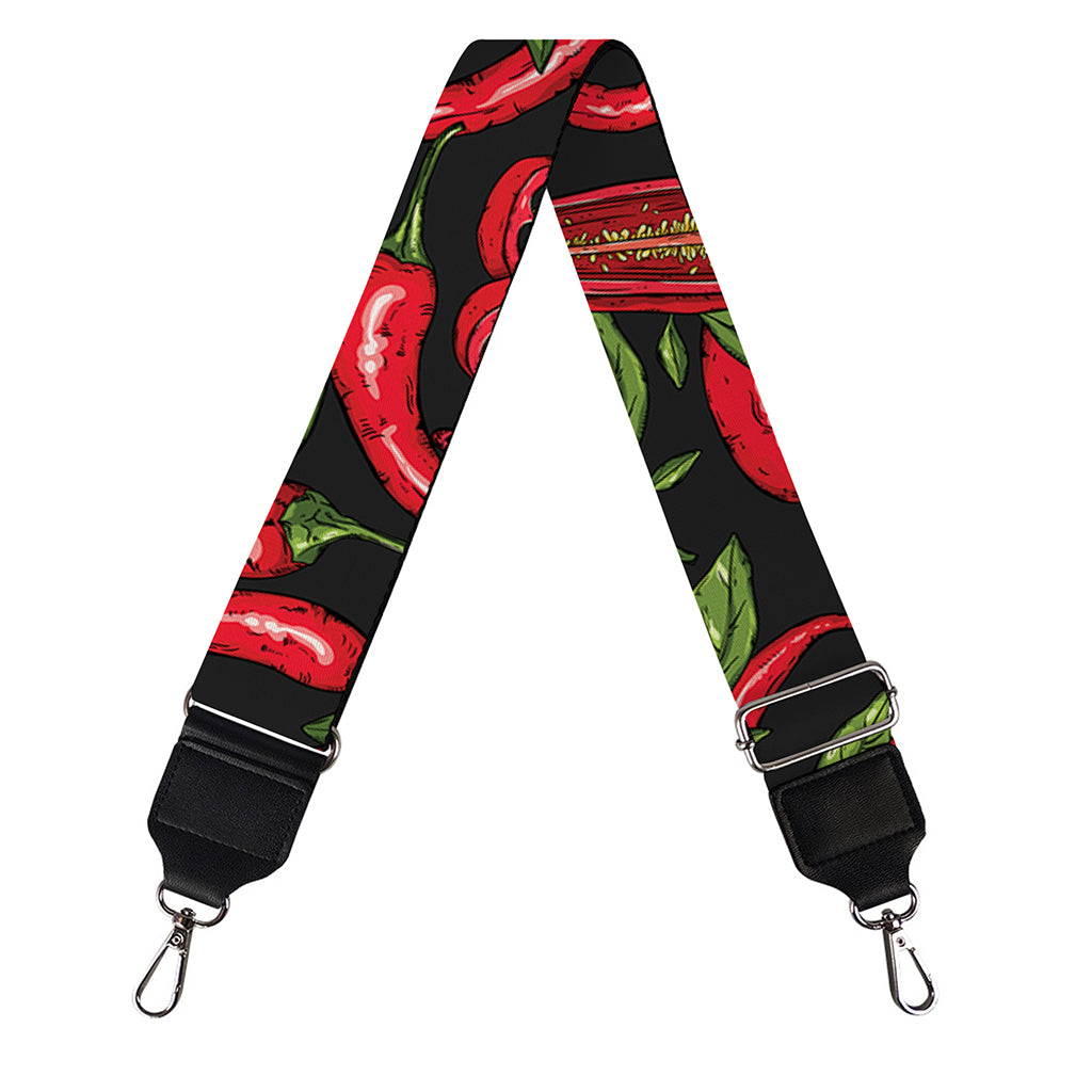 Hot Chili Peppers Pattern Print Bag Strap