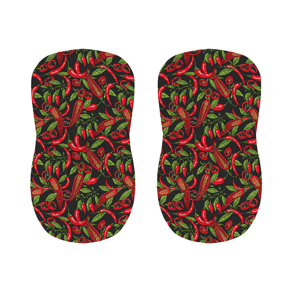 Hot Chili Peppers Pattern Print Bar Stool Covers