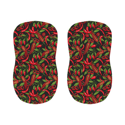 Hot Chili Peppers Pattern Print Bar Stool Covers