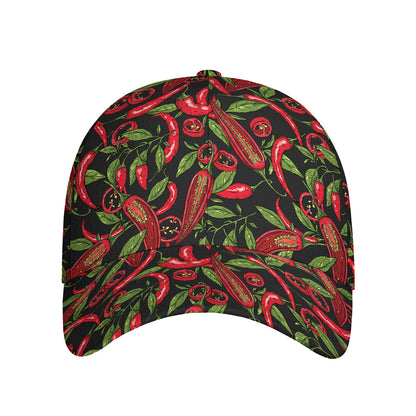Hot Chili Peppers Pattern Print Baseball Cap