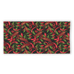 Hot Chili Peppers Pattern Print Beach Towel