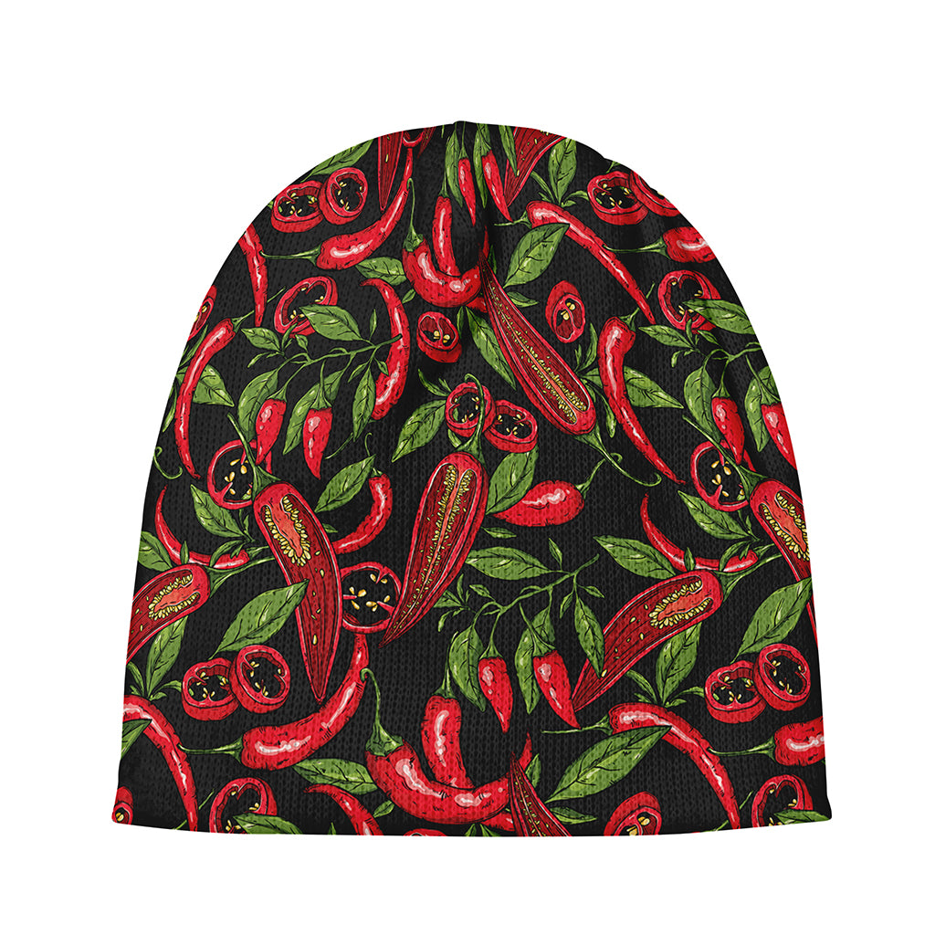 Hot Chili Peppers Pattern Print Beanie