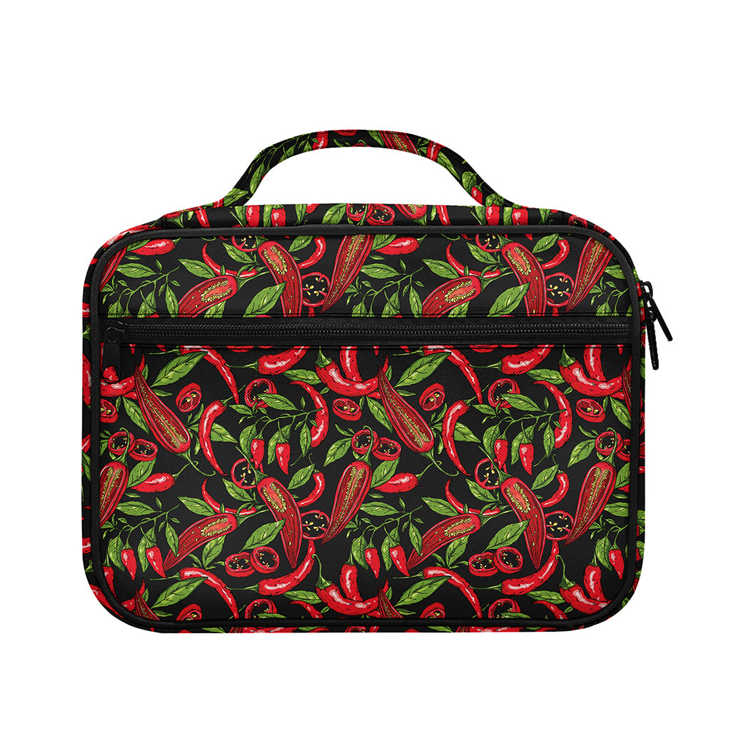 Hot Chili Peppers Pattern Print Briefcase Bible Bag