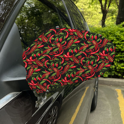 Hot Chili Peppers Pattern Print Car Side Mirror Covers