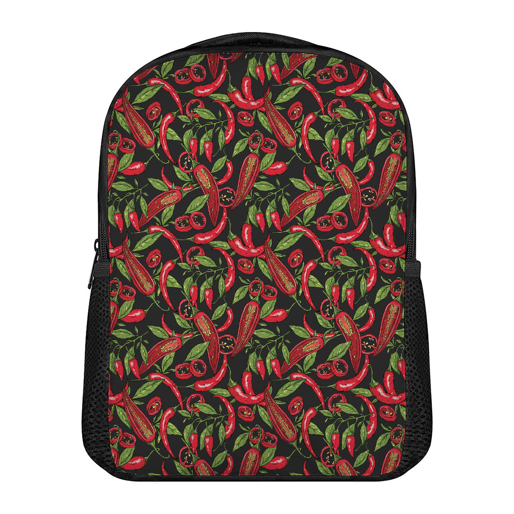 Hot Chili Peppers Pattern Print Casual Backpack
