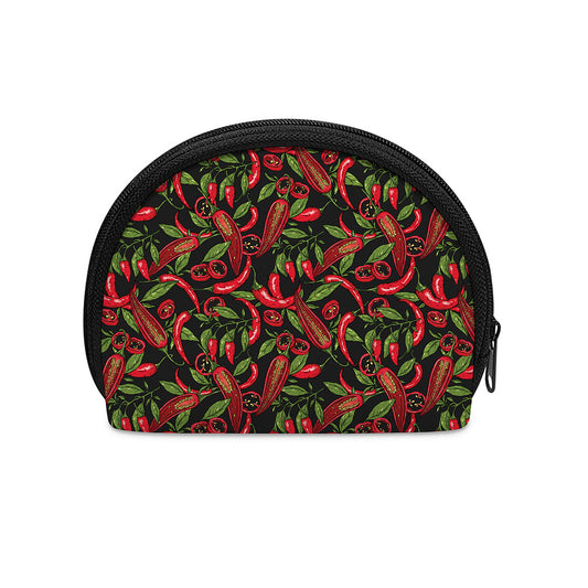 Hot Chili Peppers Pattern Print Coin Purse
