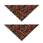 Hot Chili Peppers Pattern Print Dog Bandana