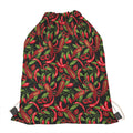 Hot Chili Peppers Pattern Print Drawstring Bag