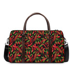 Hot Chili Peppers Pattern Print Duffle Bag